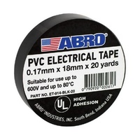 PVC Electrical Tape Black 18mm x 18m